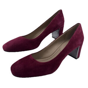 Donald J Pliner Women's Corin Pumps Currant Red Kid Suede Size 9 M NWB